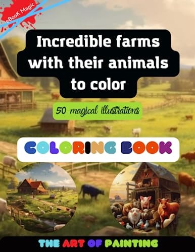 Magic Farm Coloring 50 Different Illustrations