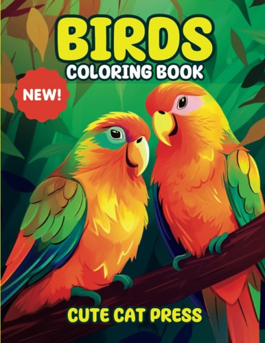 [New] Birds Coloring Book