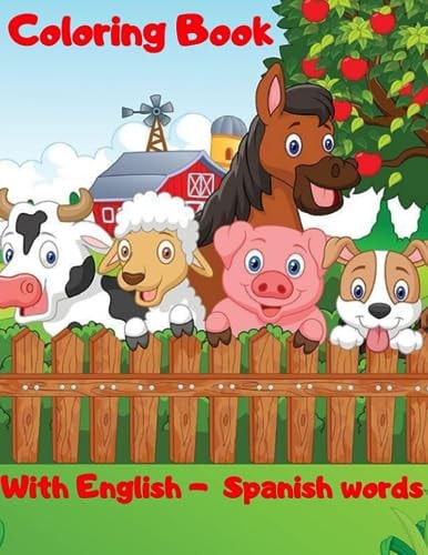 Bilingual Coloring Book for Kids - The Farm