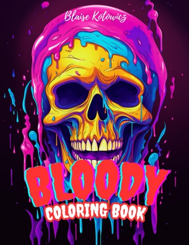 Bloody Halloween Coloring Book