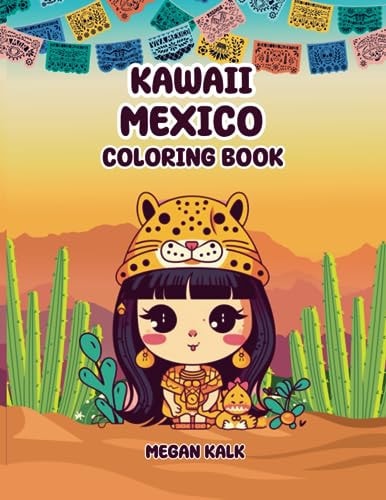 Kawaii Mexico Coloring Book