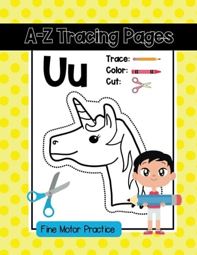 A-Z Tracing Pages Fine Motor Skills Practice
