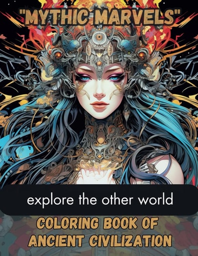 Coloring Book of Ancient Civilization Demi Gods, Creatures, Powerful Demons & Lost Lands