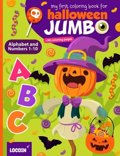 My First Coloring Book for Halloween Alphabet and Numbers