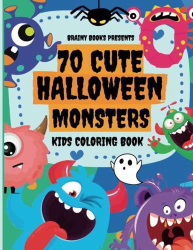 Cute Halloween Monster Coloring Book A Spooky and Creative Way to Celebrate the Season
