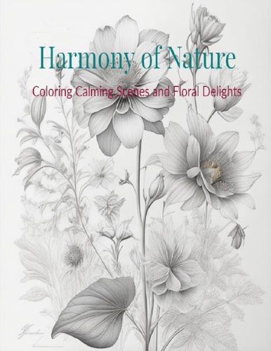 Harmony of Nature Coloring Calming Scenes and Floral Delights
