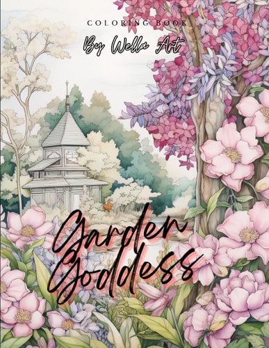 Garden Goddess Coloring Book for Adults
