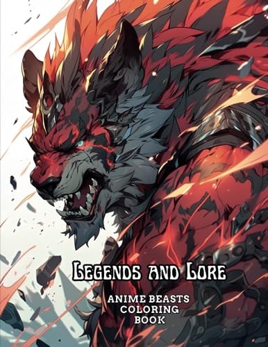 Legends and Lore Anime Beasts Coloring Book