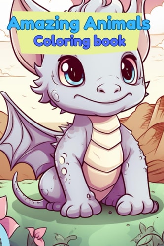 Amazing Animals Kids Coloring Book