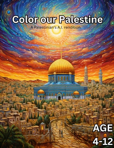 Color Our Palestine Palestinian Coloring Book for Kids Age 4-12