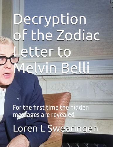 Decryption of the Zodiac Letter to Melvin Belli