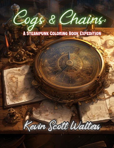 Cogs & Chains A Steampunk Coloring Expedition: Intricate Illustrations of Steampunk Contraptions