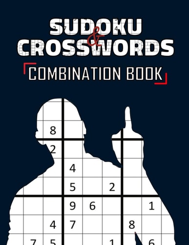Sudoku and Crossword Combination Book Puzzles Combo with Solutions