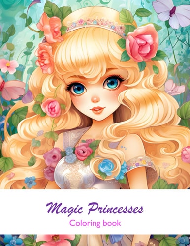 Magic Princesses Coloring Book