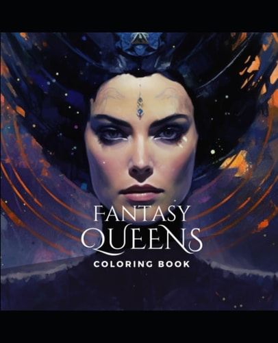 Fantasy Queen Coloring Book Majestic Designs for Creative Enchantment