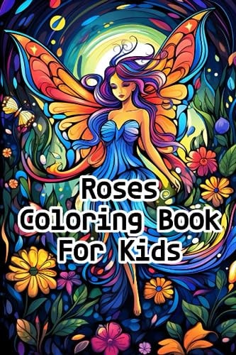 Roses Coloring Book For Kids