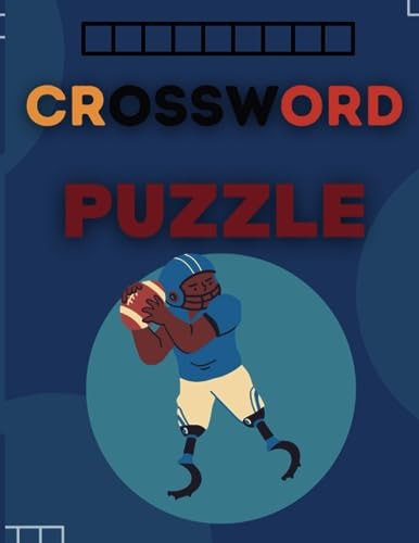 Crossword Puzzle American Football Crossword Puzzle for Adults with Solution for Fans of this Game