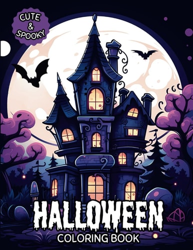 Cute & Spooky Halloween Coloring Book A Kawaii Inspired Coloring Book for Adults and Kids
