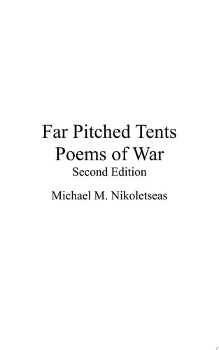 Far Pitched Tents-Poems of War