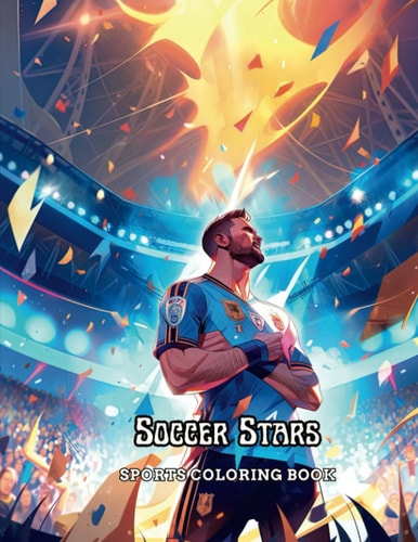 Soccer Stars Sports Coloring Book