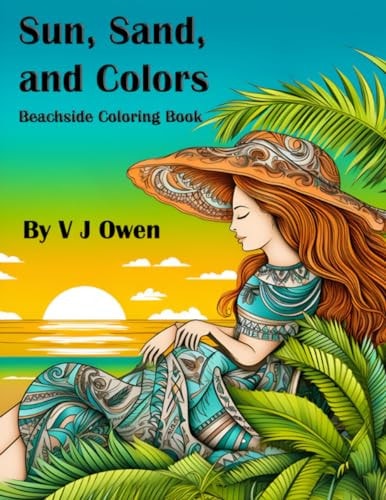 Sun, Sand, and Colors. Beachside Coloring Book