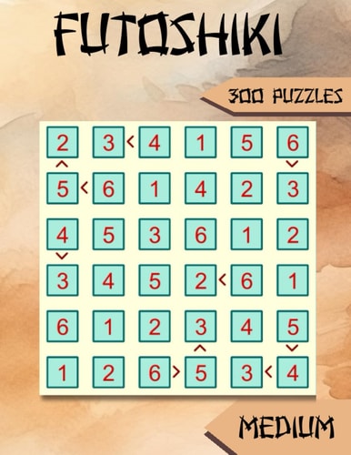 Futoshiki 300 Medium Japanese Logic Puzzles