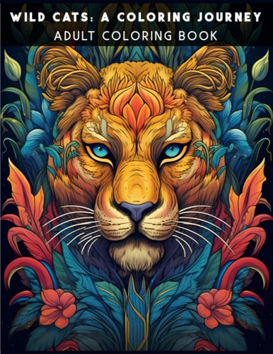 Wild Cats A Coloring Book Journey: Adult Coloring Book