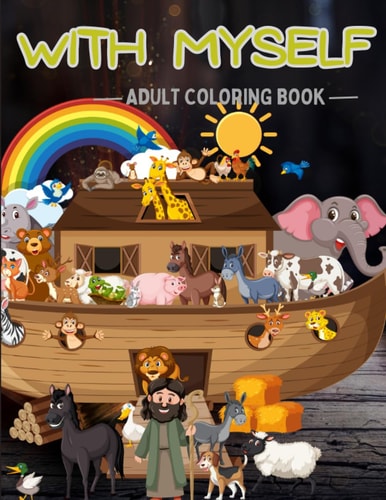 With Myself Cute Spiritual Coloring Book for Adult