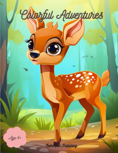 Colorful Adventures Cute Animal Coloring Book for Kids 4+