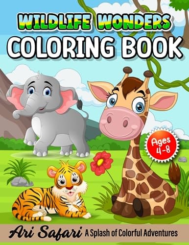 Wildlife Wonders 50 Animal Designs Featuring Giraffes, Lions, Birds, And More!