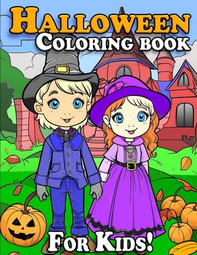 Halloween Coloring Book For Kids!