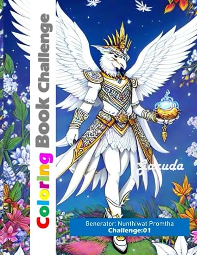 Coloring Book CHALLENGE 01: For Adults and Teens