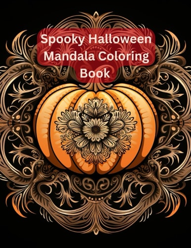 Spooky Halloween Mandala Coloring Book