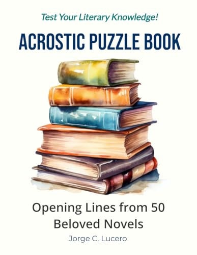 Acrostic Puzzle Book Opening Lines from 50 Beloved Novels