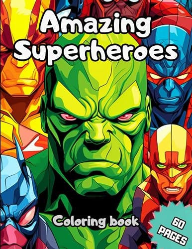 Amazing Superheroes Coloring Book Awesome Superheroes Coloring Book for Kids