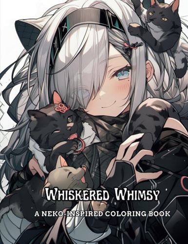 Whiskered Whimsy A Neko-Inspired Coloring Book