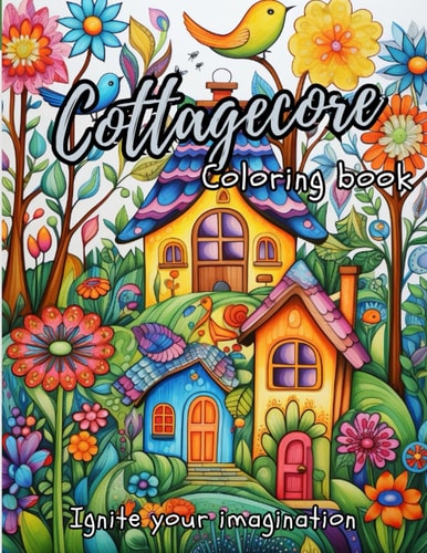 Cottagecore Coloring Book Ignite Your Imagination, for Adults and Kids