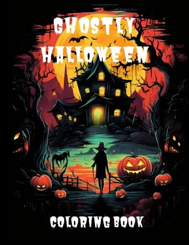 Ghostly Halloween Coloring Book