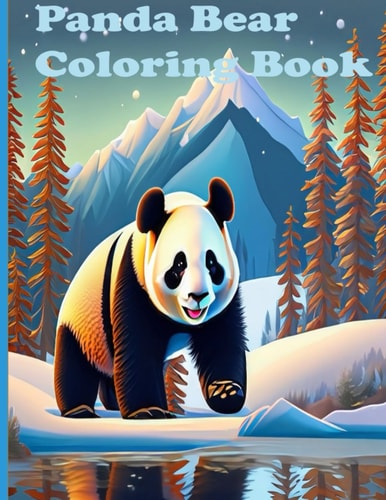 Panda Bear Coloring Book 8,5 * 11 Inches 100 Pages Small Size