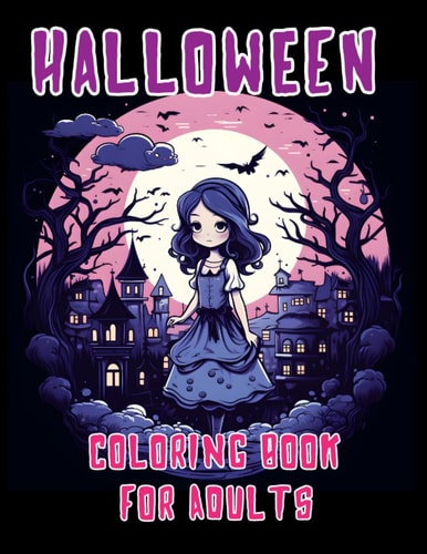 Halloween Coloring Book For Adults Fun and Relaxing Pages of Coloring