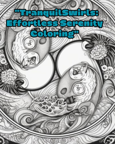 "TranquilSwirls Effortless Serenity Coloring" Book