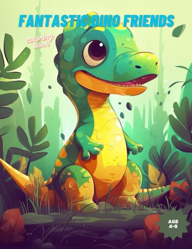 Fantastic Dino Friends Coloring Book Discover the Magic of Dinosaurs Through Art and Color!