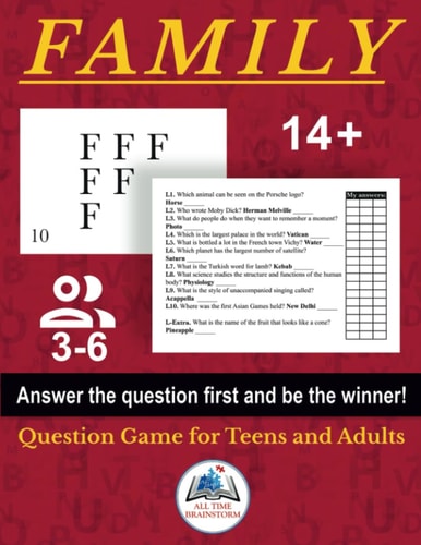 Answer First A Family Question Game for Teens and Adults