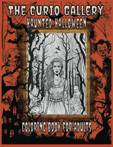 The Curio Gallery Haunted Halloween Coloring Book for Adults