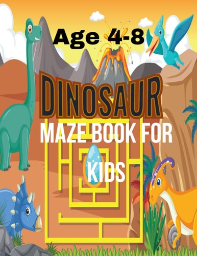 Dinosaur Maze Book For KIds Dinosaur Maze Challenges for Adventurous Kids