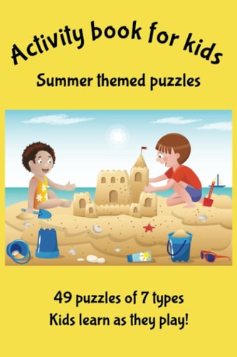 Activity Book for Kids Summer Themed Puzzles
