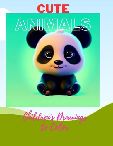 Cute Animals Children's Drawings to Color
