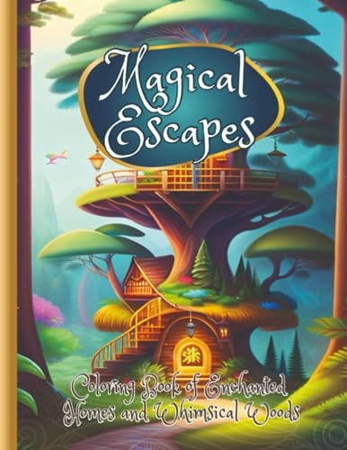 Magical Escapes Coloring Book of Enchanted Homes and Whimsical Woods