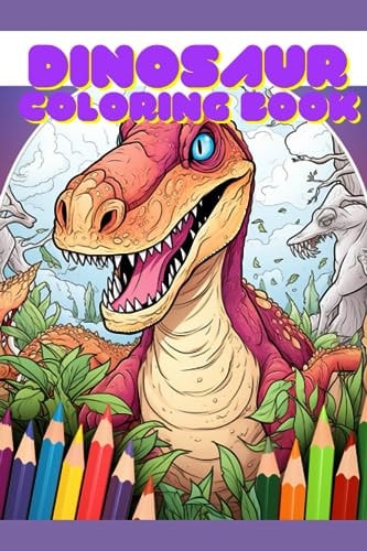 Dinosaur Coloring Book Great Gift for Boys and Girls