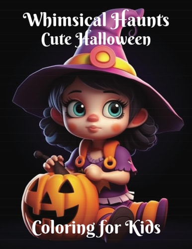 Whimsical Haunts Cute Halloween Coloring for Kids: Where Halloween Magic Meets Adorable Artistry